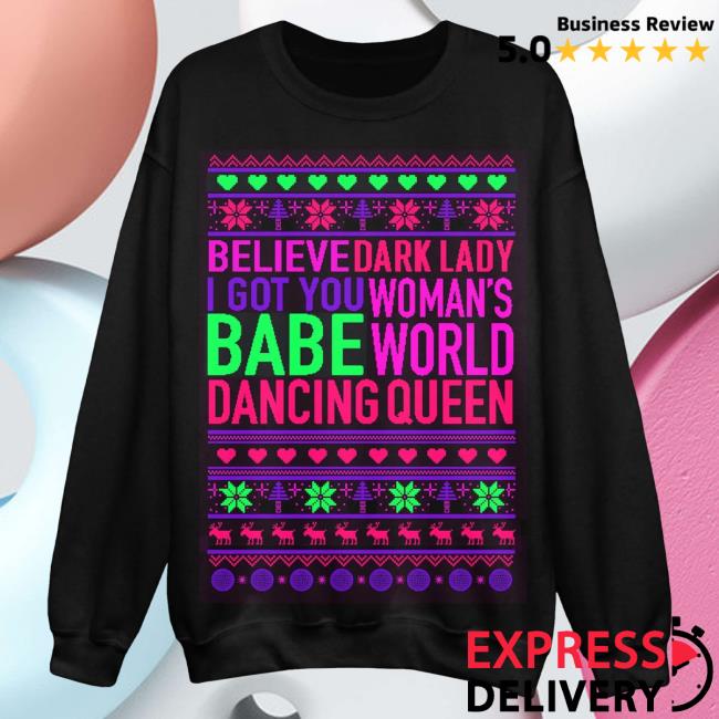 Official Merch Bar Cher Song Title Holiday Christmas Sweaters MerchBar