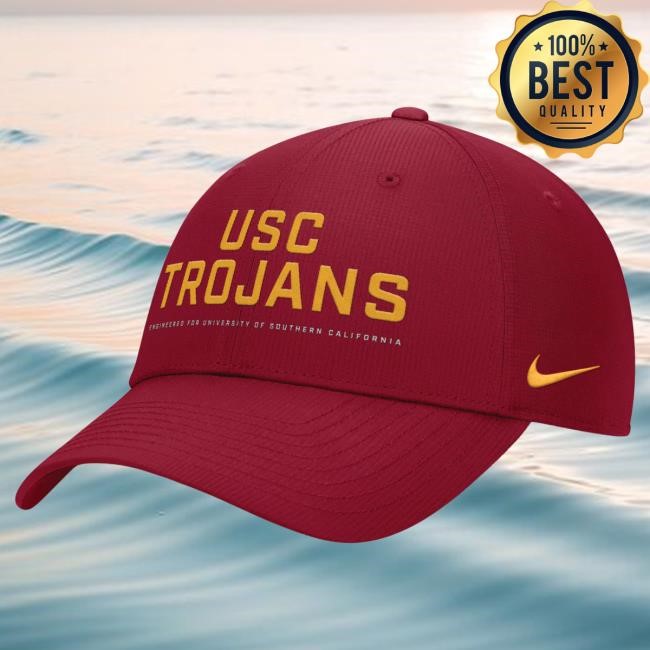 USC Trojans Nike Cardinal SC Engineered Sideline Gameday Structured Adjustable Hat USC Bookstores Officical