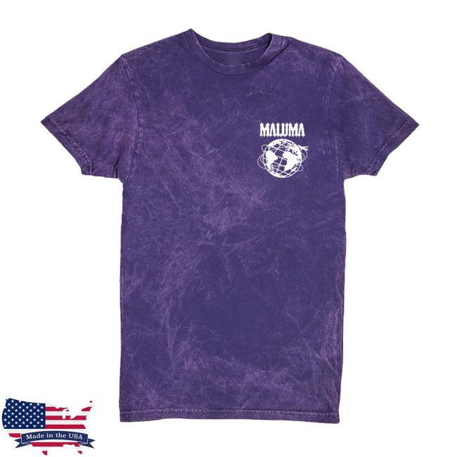 Official Maluma Don Juan Purple Acid Wash Long Sleeve Tee