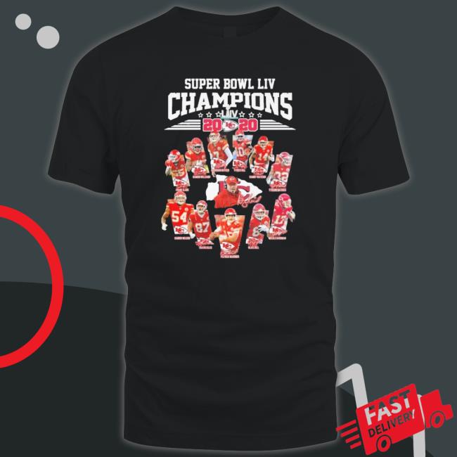 Kansas City Chiefs Super Bowl Lvi Champions 2022 Team Player Signatures shirt