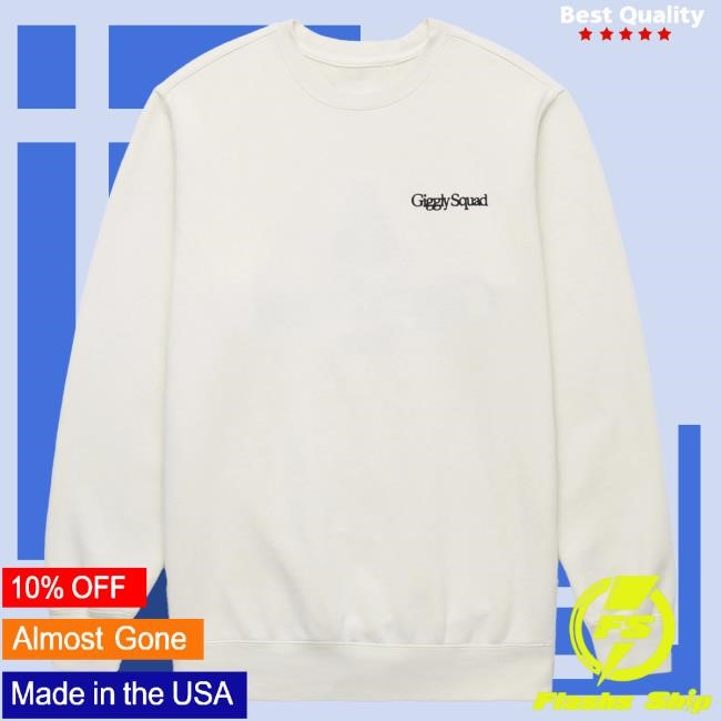 Official Giggly Squad Merch Serif Crewneck