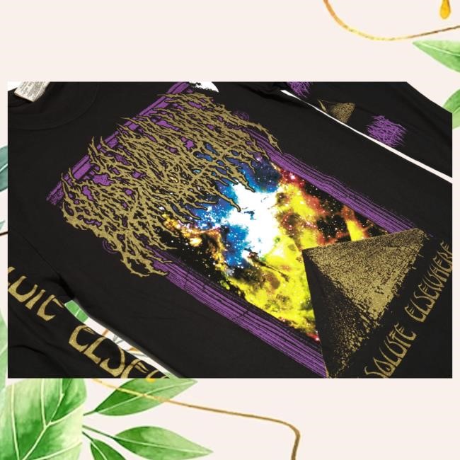 Official Blood Incantation Merch Into The Stargate Long Sleeve Shirt New (Black)