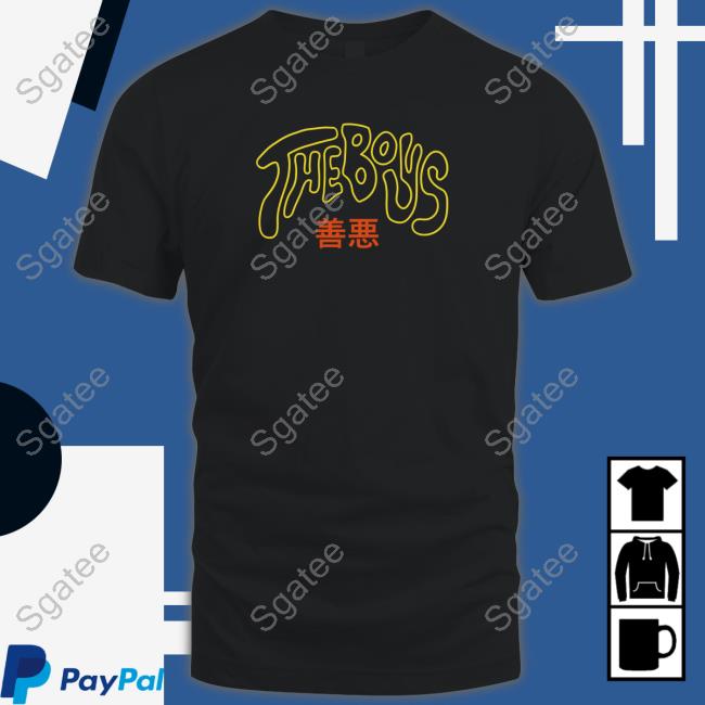 Official The Boys Youtube Merch The Boys Good Vs Evil Black Hoodie