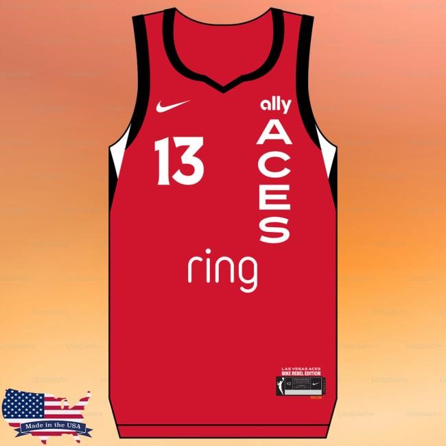 Nike Las Vegas Aces Aaliyah Nye Rebel Jersey Tees