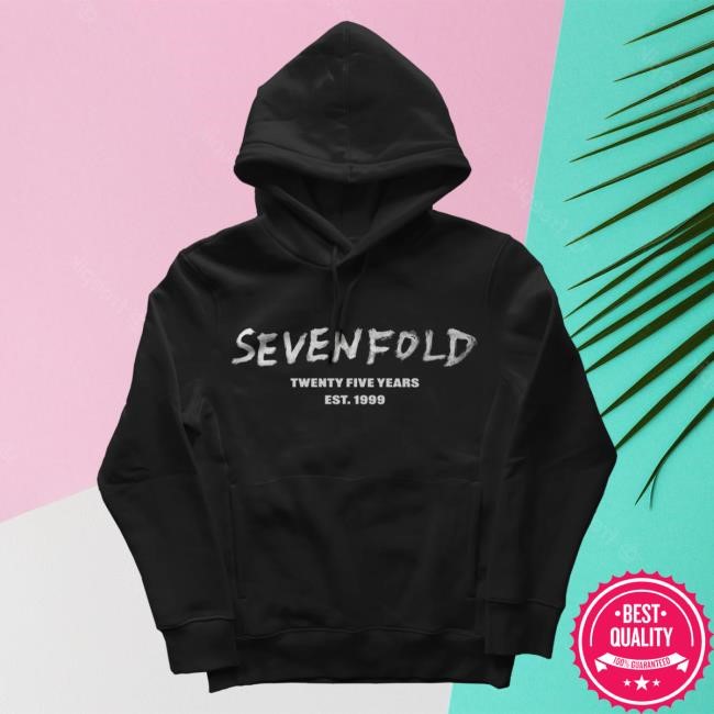 Official Avenged Sevenfold Apparel Merch Sevenfold 25th Anniversary Hood A7X World