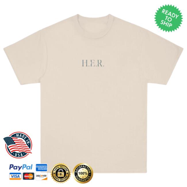 Official H.E.R Merch Shop Back Of My Mind Collage Cream New Tee