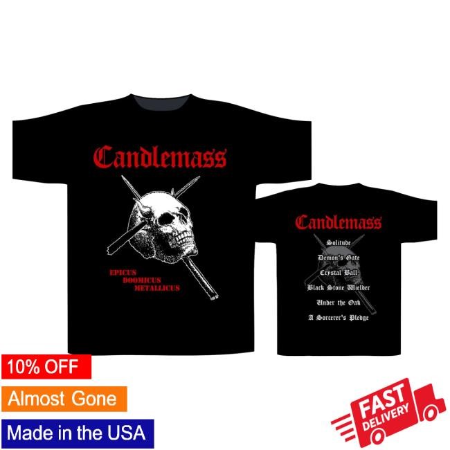 Official Night Shift Merch Candlemass - Epicus Doomicus Metallicus T Shirt Nightshift Merch