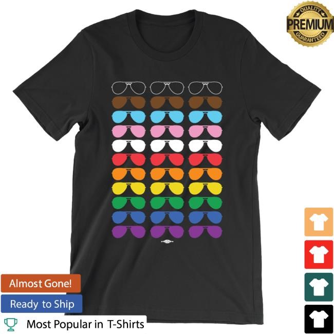 Official Biden Harris Merch Store Progress Pride Aviator Tee BidenHarris