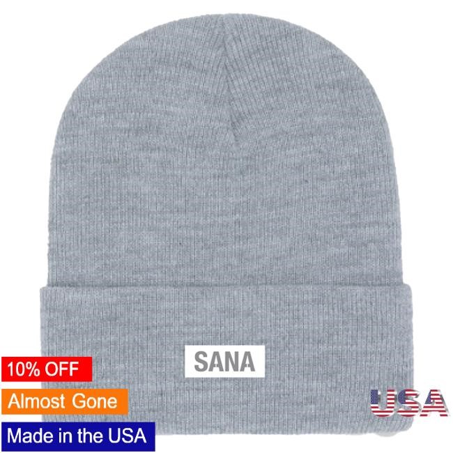 Official Sana Detroit Merch Store Core Beanie- Pink SanaDetroit