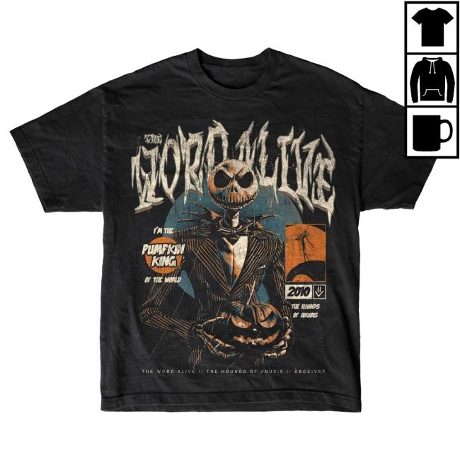Official The Word Alive Pumpkin King - Black Tshirt