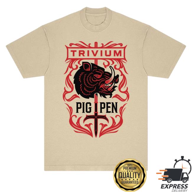 Official Maniacs Merch Trivium Pig Sword Tee