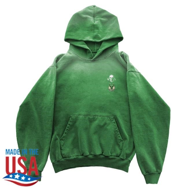 Bucks Myth Hooded Sweatshirt - Faded Green | Warren Lotas Official NBA Bucks Myth Hooded Sweatshirt - Faded Green | Warren Lotas Official NBA