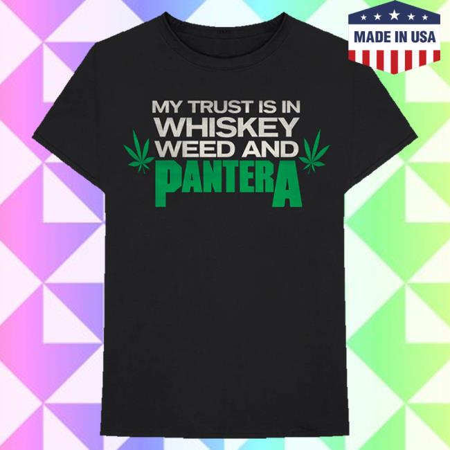Official Pantera Merch Store Shop Pantera Pantera Whiskey Weed T-Shirts