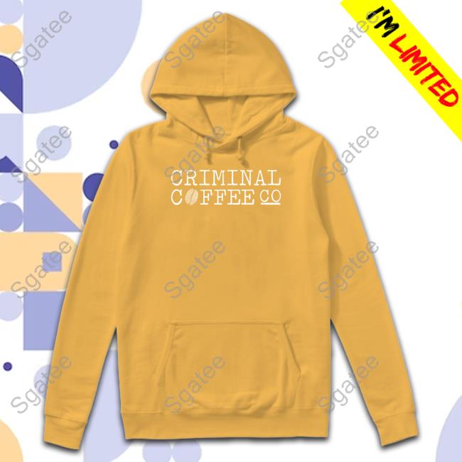 Criminal Coffee Merch Logo Black Sweatshirt Jandrstores
