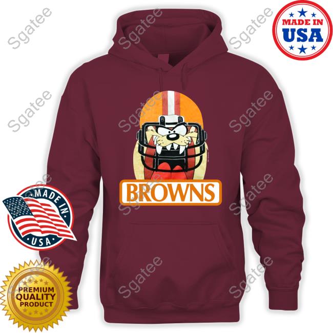 Jake Paul Cleveland Browns Tazmanian Taz Devil Helmet Tee Shirt