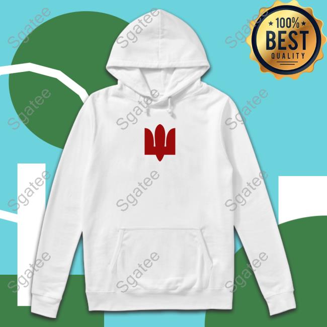 Official White Red Tryzub Tee Shirt