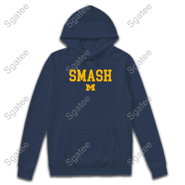 Official Breakingt Merch Michigan Football Smash T-Shirt