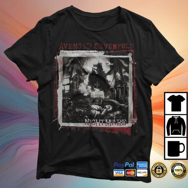 Official Avenged Sevenfold Nightmare - Tracklist Tshirt (Nightmare 15th Anniversary) A7X World