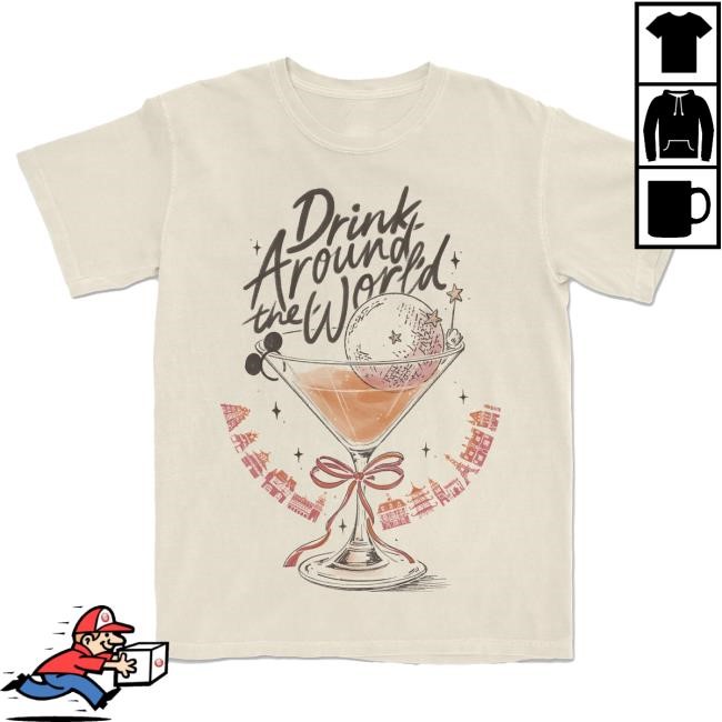 Drink Around the World Top Shirt - Martini Variant | The Lost Bros Official