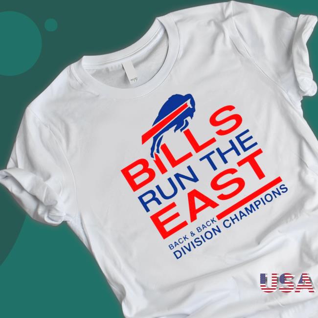 Official Bills Run The East Back & Back Division Champions Long Sleeve Shirts