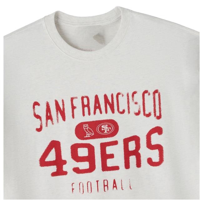 San Francisco 49ers OVO Collaboration Heather Gray Tee