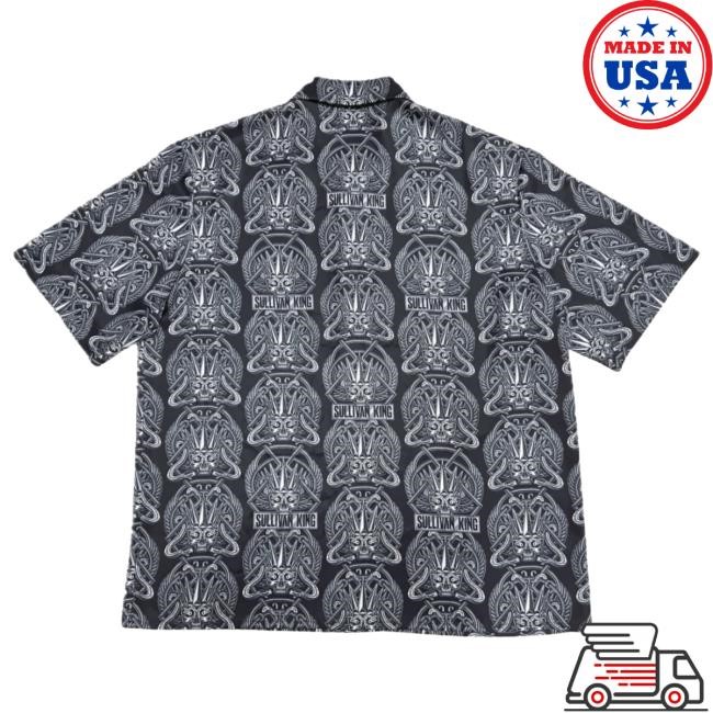 Official Sullivan King Merch "Reckless Beach Club" Button Up Tshirt (Serpent Skull) Sullivan King Apparel Shop SullivanKing