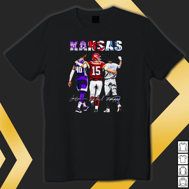 Sacramento Kings Harrison Barnes Kansas City Chiefs Patrick Mahomes Kansas City Royals signatures T-Shirt