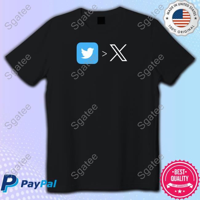 Official Elon Musk Twitter Logo X To Replace Blue Bird Shirt