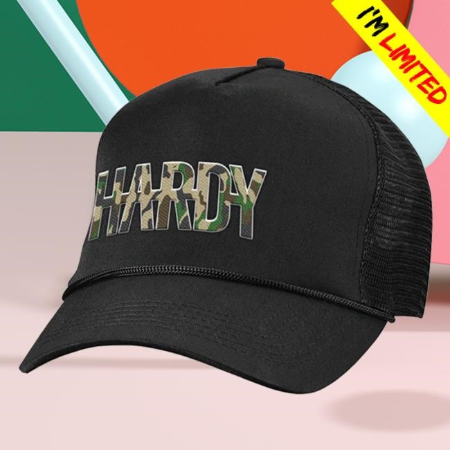 Hardy Camo Logo Trucker Cap