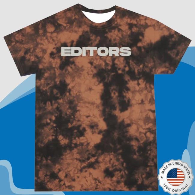 Acid Wash Silver Logo Black Shirt Editors Band