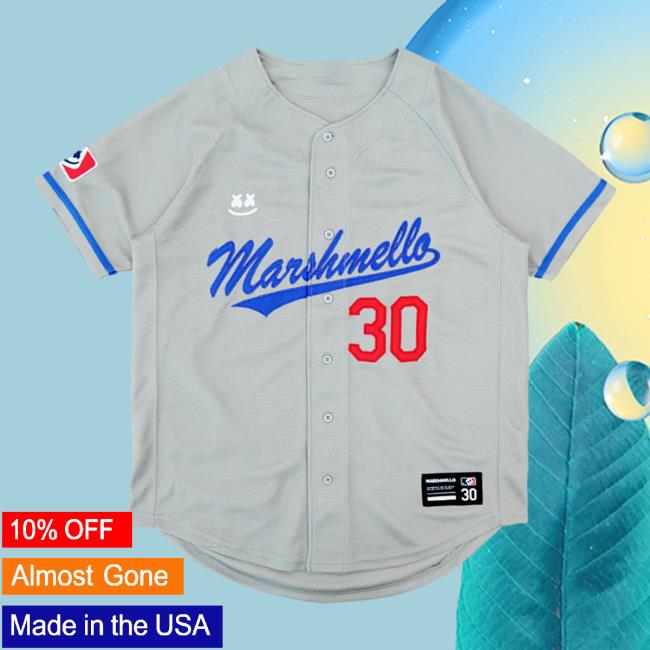 Official Marshmello Merch Store Marshmello Mellogang Away Baseball Jersey Popover Shirt Marshmello Apparel Clothing Shop Marshmello