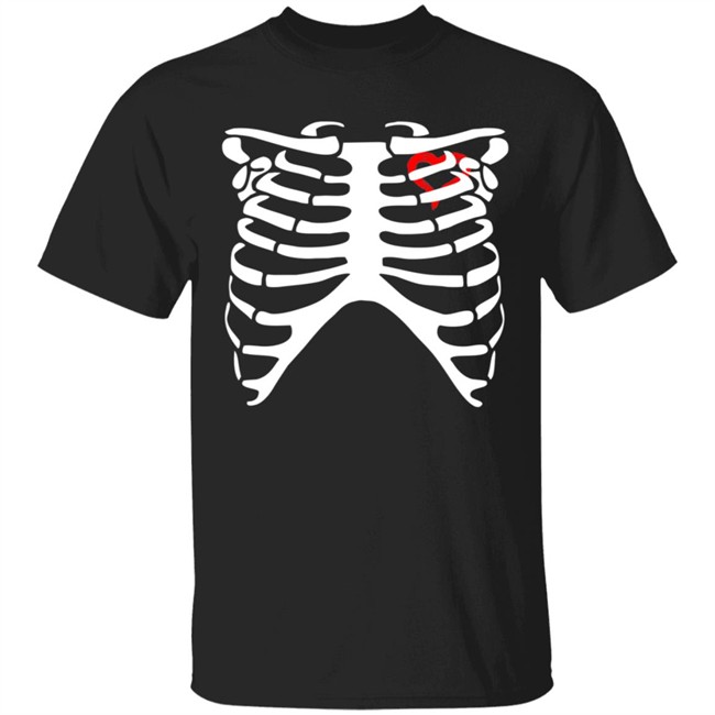 Diy Skeleton Heart Tee Shirt Hoodie