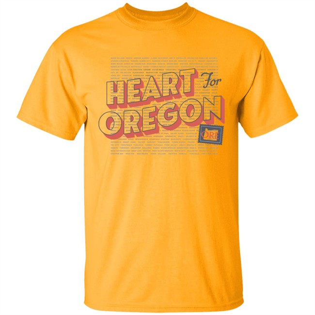 Heart For Oregon Charty Shirt Hoodie Heart For Oregon Charty Shirt Hoodie