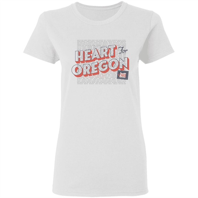 Heart For Oregon Charty Shirt Hoodie Heart For Oregon Charty Shirt Hoodie