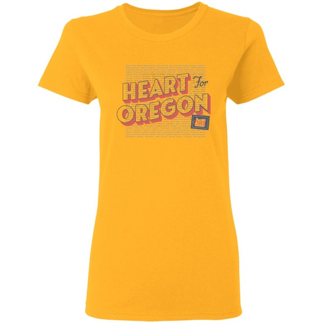 Heart For Oregon Charty Shirt Hoodie Heart For Oregon Charty Shirt Hoodie