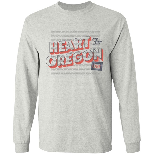 Heart For Oregon Charty Shirt Hoodie Heart For Oregon Charty Shirt Hoodie