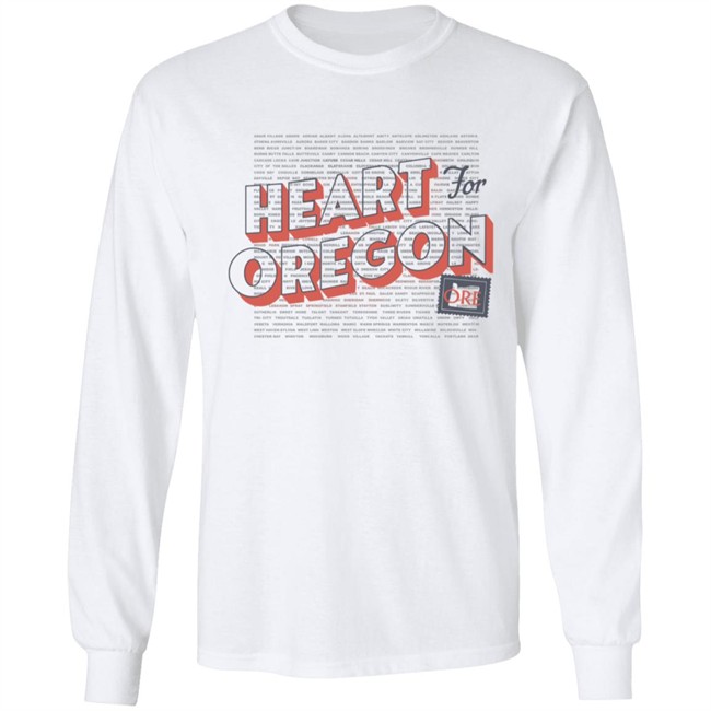 Heart For Oregon Charty Shirt Hoodie Heart For Oregon Charty Shirt Hoodie