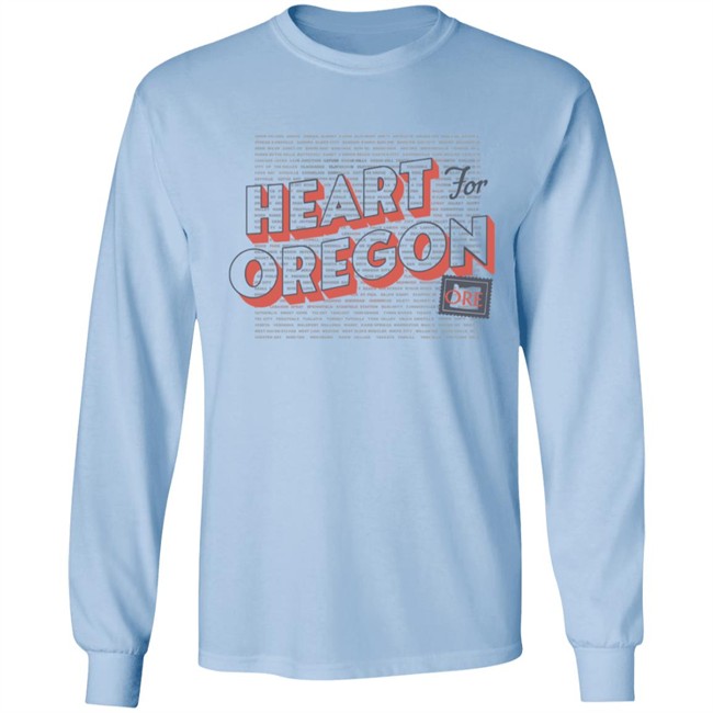 Heart For Oregon Charty Shirt Hoodie Heart For Oregon Charty Shirt Hoodie
