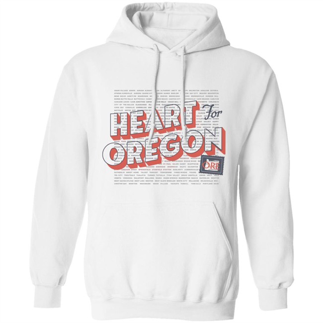 Heart For Oregon Charty Shirt Hoodie Heart For Oregon Charty Shirt Hoodie