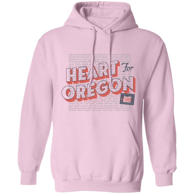Heart For Oregon Charty Shirt Hoodie Heart For Oregon Charty Shirt Hoodie