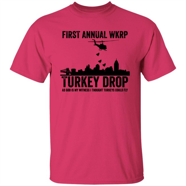 Wkrp Turkey Drop Tee Shirt Wkrp Turkey Drop Tee Shirt