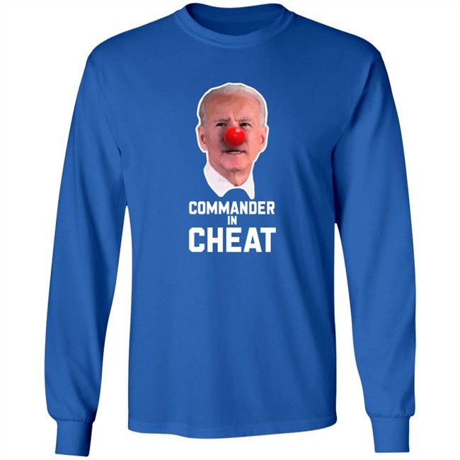 Joe Biden Commander in Cheat Tee Shirt Joe Biden Commander in Cheat Tee Shirt
