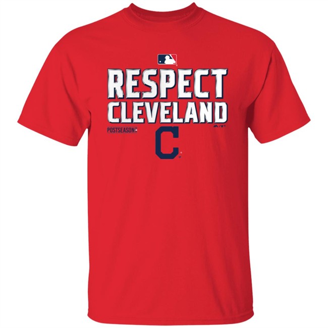 Cleveland Indians Fanatics Branded Red 2020 Postseason Locker Room T-Shirt Cleveland Indians Fanatics Branded Red 2020 Postseason Locker Room T-Shirt