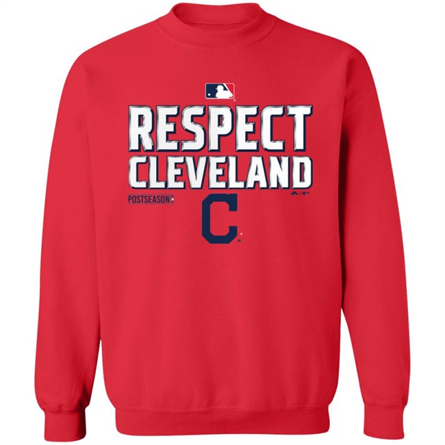 Cleveland Indians Fanatics Branded Red 2020 Postseason Locker Room T-Shirt Cleveland Indians Fanatics Branded Red 2020 Postseason Locker Room T-Shirt