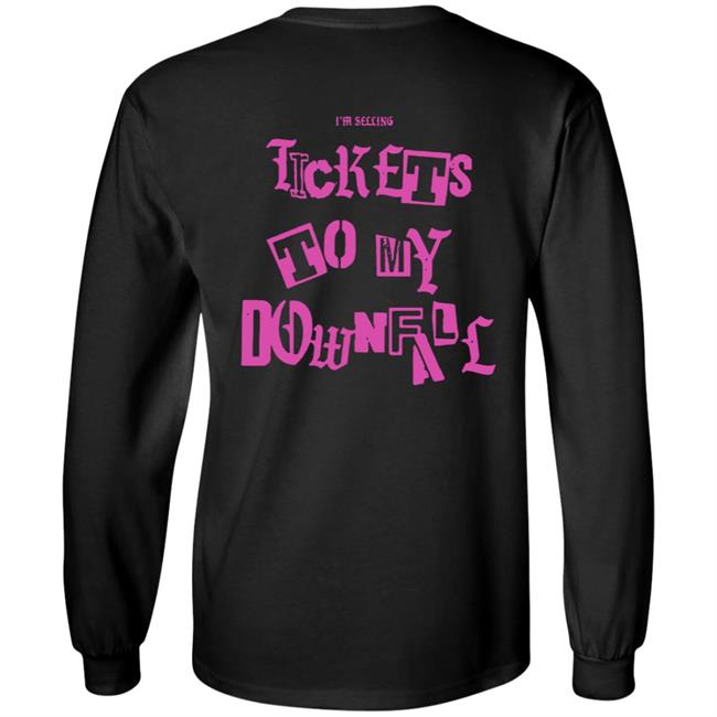 Mgk Merch Black Tickets Tee + Tickets To My Downfall Mgk Merch Black Tickets Tee + Tickets To My Downfall