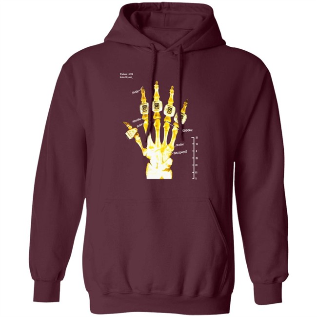 Kobe Bryant Broken Not Beaten Black X Ray Rings T Shirt Hoodie Kobe Bryant Broken Not Beaten Black X Ray Rings T Shirt Hoodie