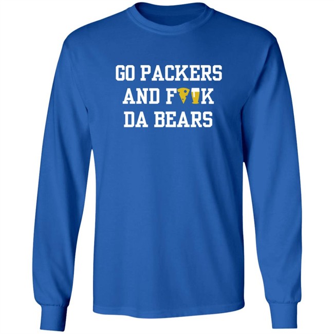 Manitowoc Minute Merch Go Packers and Fuck Da Bears Tee Manitowoc Minute Merch Go Packers and Fuck Da Bears Tee
