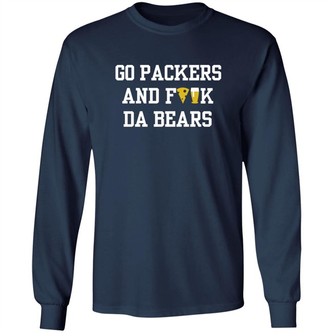 Manitowoc Minute Merch Go Packers and Fuck Da Bears Tee Manitowoc Minute Merch Go Packers and Fuck Da Bears Tee