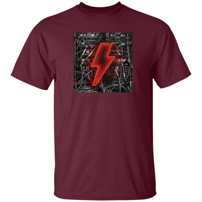 ACDC Merch Bolt N' Wires Black T Shirt Hoodie ACDC Merch Bolt N' Wires Black T Shirt Hoodie