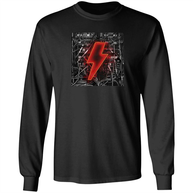 ACDC Merch Bolt N' Wires Black T Shirt Hoodie ACDC Merch Bolt N' Wires Black T Shirt Hoodie